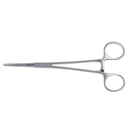 Pinça Spencerwells, hemostática, c/ cremalheira, reta