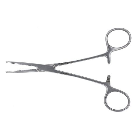 Pinça Crille, Hemostática, Reta, 14,0cm