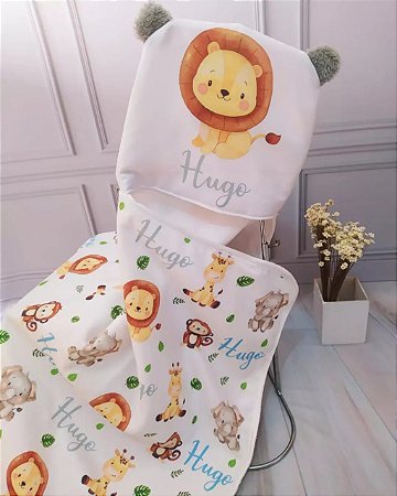 Toalha Personalizada toda estampada com Capuz