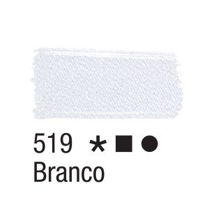 Tinta para tecido 37ml Acrilex 519 Branco