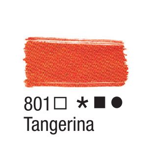 Tinta para tecido 37ml Acrilex 801 Tangerina