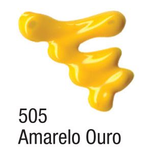Tinta Dimensional 3D Acrilex Brilliant 505 Amarelo Ouro