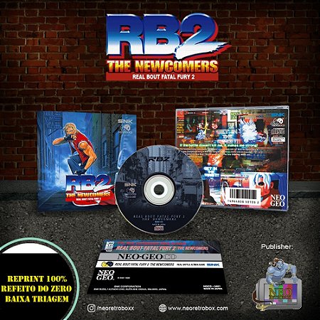 REAL BOUT FATAL FURY 2 NEOGEO CD / NEOGEO CDZ / Compativel com DREAMCAST Neo4all