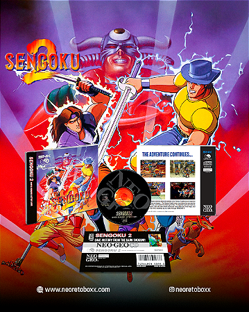 Sengoku 2 NEOGEO CD / NEOGEO CDZ / Compativel com DREAMCAST Neo4all ULTIMA UNIDADE