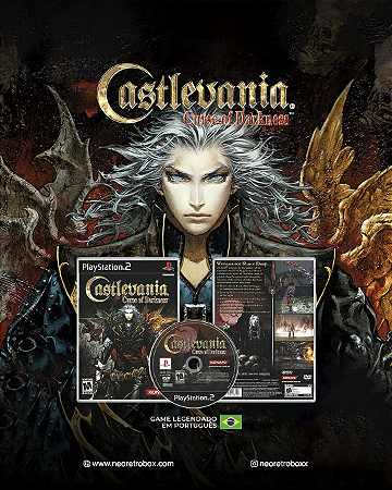 Castlevania Curse of Darkness  DVD Playstation 2 - Legenda Portugues Br ou Ingles - SOBRAS Ultimas Unidades
