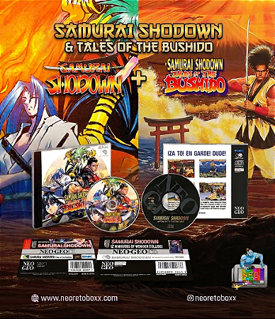 Samurai Shodown 1 + Samurai Shodown Tales of the Bushido NEOGEO CD / NEOGEO CDZ Limited Edition versão ingles ***SOBRA**
