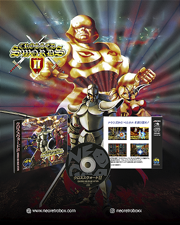 Crossed Swords 2 NEOGEO CD / NEOGEO CDZ / Compativel com NEO4ALL DREAMCAST