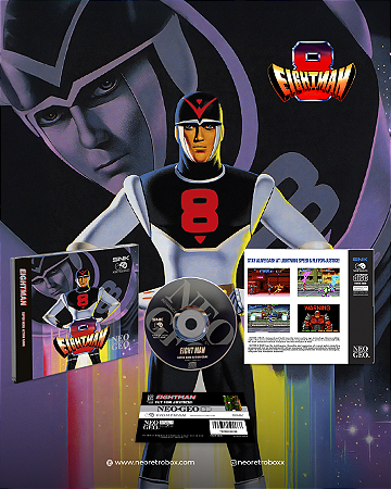 EIGHTMAN LIMITED EDITION NEOGEO CD / NEOGEO CDZ GAME INEDITO ***SOBRAS***