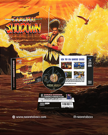Samurai Shodown  NEOGEO CD / NEOGEO CDZ / Compativel com NEO4ALL DREAMCAST + Poster Super A3 sem borda
