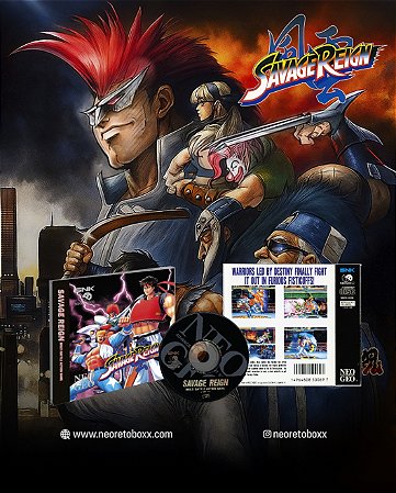 SAVAGE REIGN Neogeo CD / CDZ/ Compativel com NEO4ALL DREAMCAST