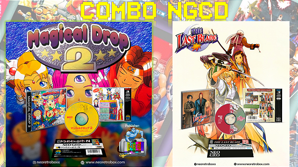 Combo NEOGEO CD/Z : Last Blade e Magical Drop 2 ( ultimas Unidades )