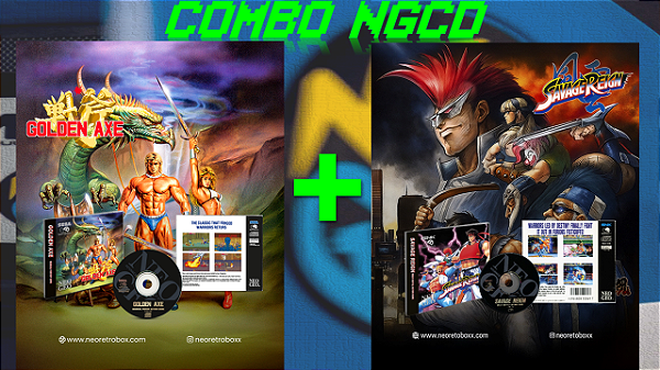 Combo NEOGEO CD/Z : Golden Axe e Savagi Reing