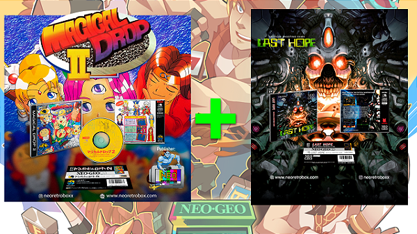 COMBO NGCD MAGICAL DROP E LAST HOPE NEOGEO CD / CDZ E NEO4ALL COMPATIVEL DREAMCAST