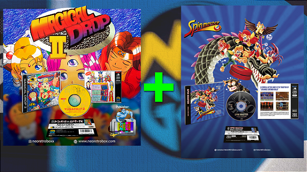 COMBO NGCD 3 MAGICAL DROP 2 E SPIN MASTER NEOGEO CD / CDZ