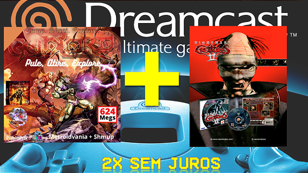 Combo 2 Dreamcast : Gunload + Nightmare Creatures II + Frete Gratis