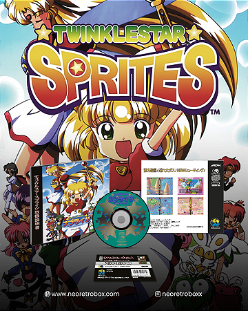 TWINKLE STAR SPRITES NEOGEO CD / NEOGEO CDZ / COMPATIVEL COM NEO4ALL DREAMCAST