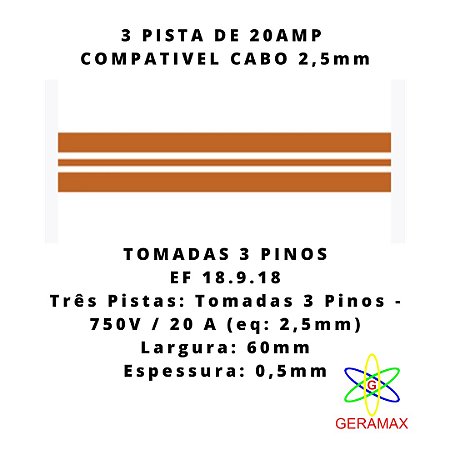 ELETROFITA 3 PISTA 20A - 18.9.18 - TOM 2P+T