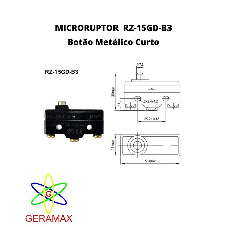 MICRORRUPTOR - RZ 15GD - B3 - JNG