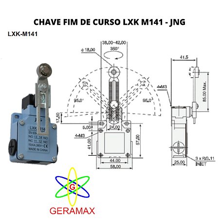 CHAVE FIM DE CURSO LXK M141 - JNG