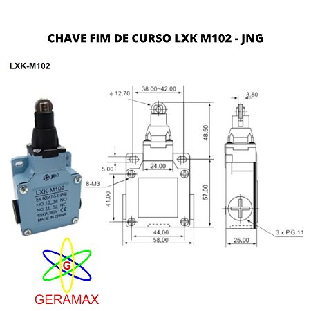 CHAVE FIM DE CURSO LXK M102 - JNG