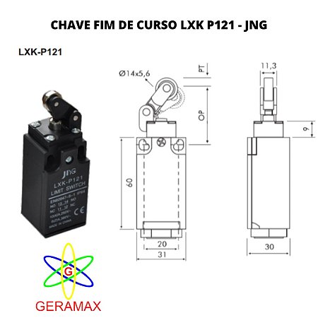 CHAVE FIM DE CURSO LXK P121 - JNG