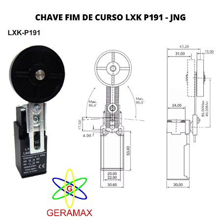 CHAVE FIM DE CURSO LXK P191 - JNG