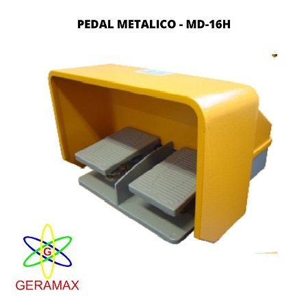 PEDAL DUPLO C/ PROTECAO - 1NA+1NF - MD 16H - JNG