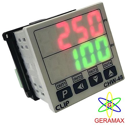 CONTROLADOR TEMP - 2 DISPLAY - 2 R - CHW48-2R - CL