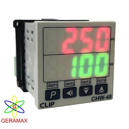 CONTROLADOR TEMP - 2 DISPLAY - 1 R - CHW48-SR - CL