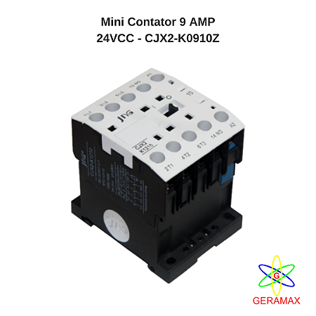 MINI CONTATOR  9A -  24VCC - 1NA CJX2-K0910 - JNG