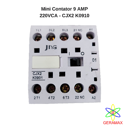 MINI CONTATOR  9A - 220VCA - 1NF CJX2-K0901 - JNG
