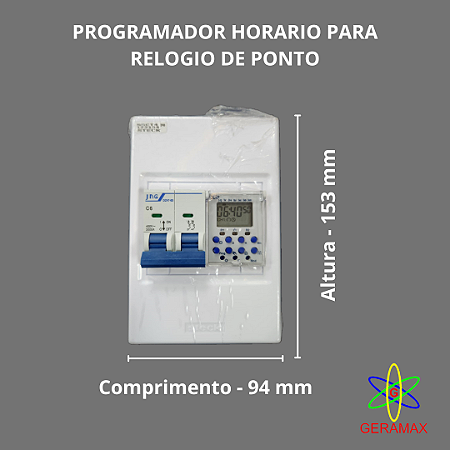 PROGRAMADOR HORARIO PARA RELOGIO DE PONTO COM SIRENE