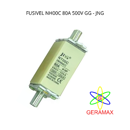 FUSIVEL NH00C  80A 500V GG JNG