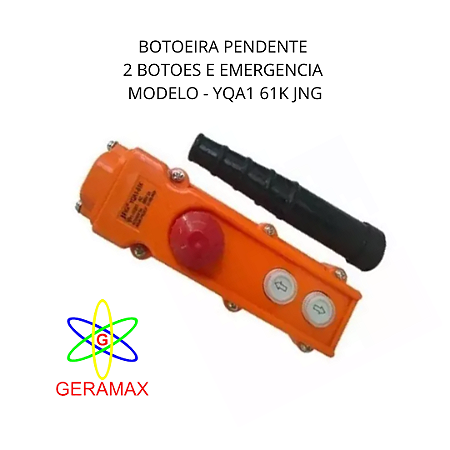 BOTOEIRA PENDENTE - 2 BOT E EMERG YQA1-61K - JNG