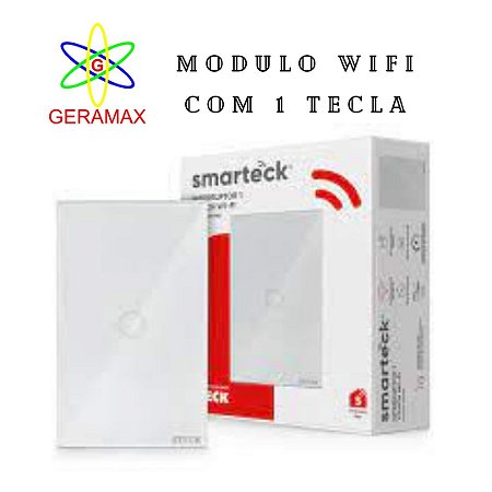 INTERRUPTOR WIFI 1 TECLA TOUCH - BCO - SMARTECK