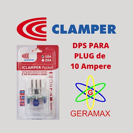 CLAMPER PARA TOMADA DE 10A TRANSP 2P+T
