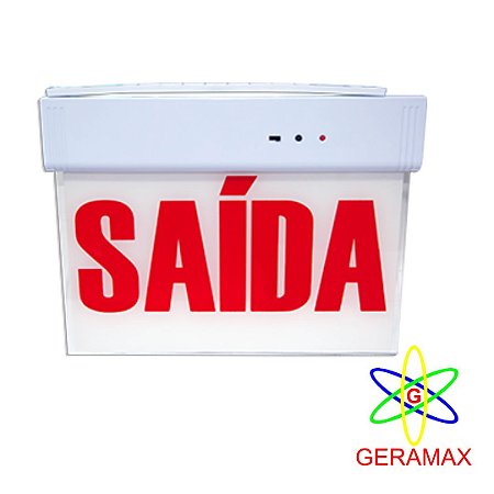 PLACA DE SINALIZACAO SAIDA DE EMERGENCIA EM LED VE