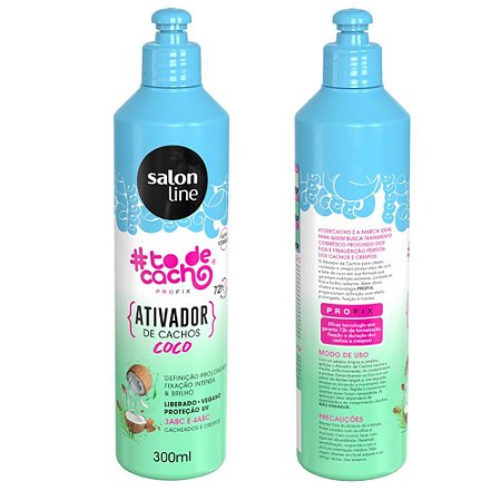 Ativador De Cachos Coco Salon Line 300ml Gavic Cosmeticos Maquiagens E Produtos De Beleza Das Melhores Marcas