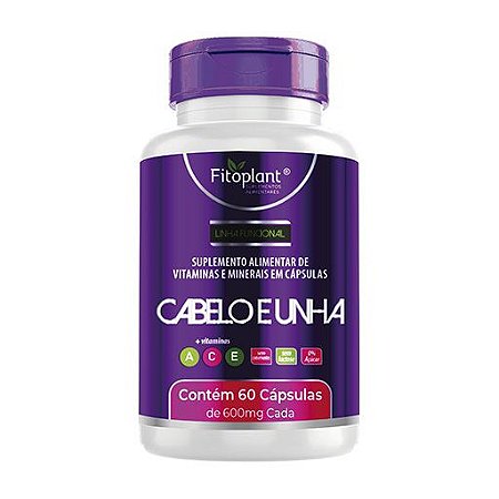 Encapsulado Cabelo e Unha 600mg (60caps) Fitoplant