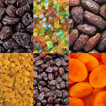 Kit Frutas Secas Natal - 200g de cada