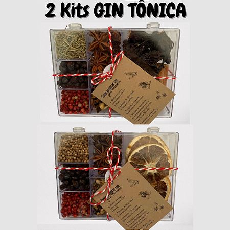 2 Kits Gin Tônica em Acrílico (6 Especiarias cada) - Erva Doce Granel -  Loja a Granel de Grãos e Especiarias