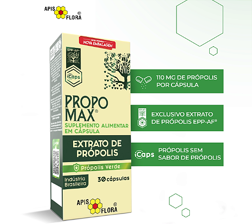 Propomax Própolis Verde em Cápsulas (30 caps) Apis Flora