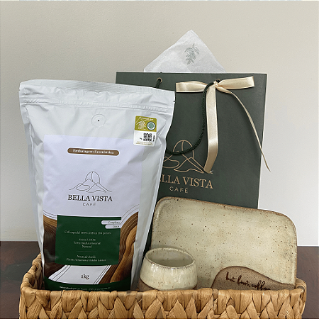 Kit Café Especial 1kg GRÃOS - Complexo e Conjunto de Cerâmica