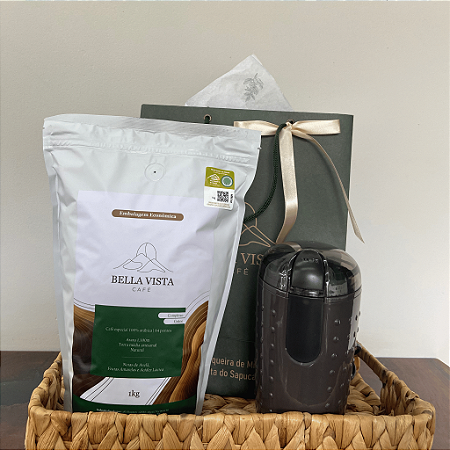 Kit Café Especial 1kg GRÃOS - Complexo e Moedor Elétrico Cadence