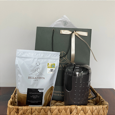 Kit Delicado GRÃO 250g e Moedor Elétrico Cadence