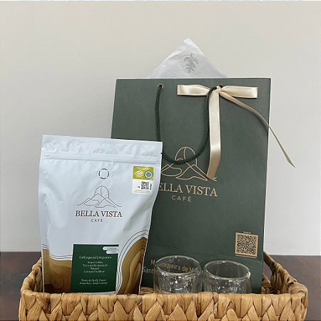 Kit Complexo GRÃO 250g e par de copos parede dupla 80ml