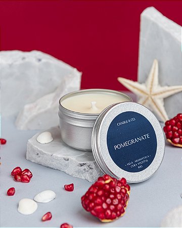 Vela aromática Pomegranate 90g PARA ONDE FOR