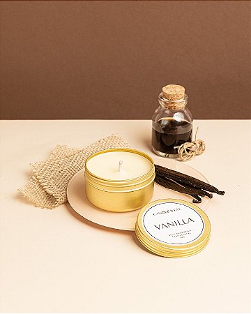 Vela aromática  Vanilla 90g PARA ONDE FOR