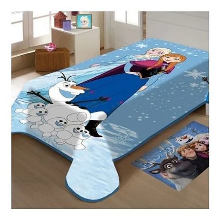 Cobertor Solteiro Frozen Raschel Disney 1,50x2,00m Macio