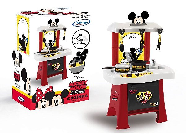 Cozinha Infantil Mickey Mouse Disney Com Acessórios Xalingo